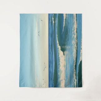 Dansende Golven onder de Hemel Wandteppich