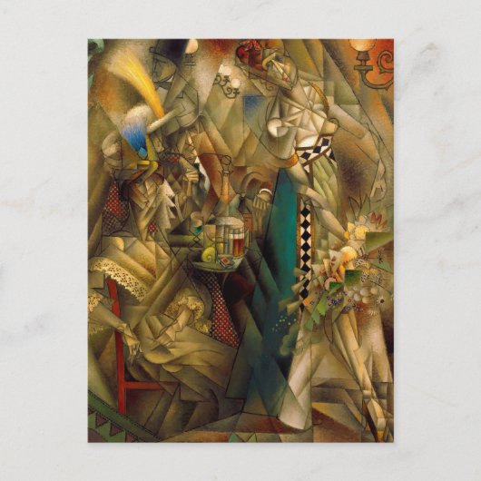 Danseuse au café (Dancer in a Cafe) von Metzinger Postkarte (Vorderseite)