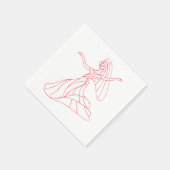 Danseuse Napkins Serviette (Ecke)