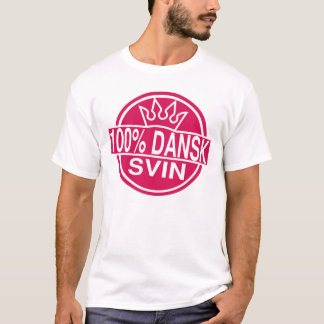 dansk svin 100% T-Shirt