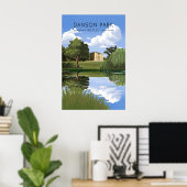 Danson Park London Reiseplakat Poster (Heimbüro)