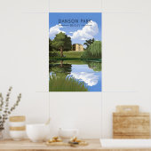 Danson Park London Reiseplakat Poster (Küche)