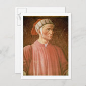 Dante Alighieri (1265-1321) Detail seiner Büste, f Postkarte (Vorne/Hinten)