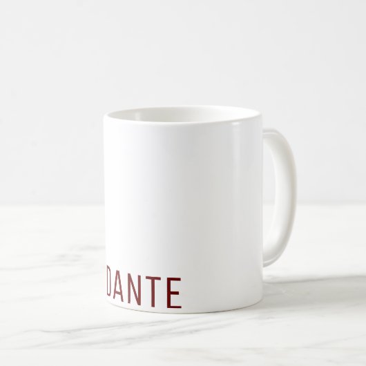 Dante Alighieri Kaffeetasse (VorderseiteRechts)