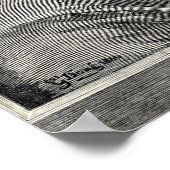 Dante Alighieri Portrait Etching Poster (Ecke)