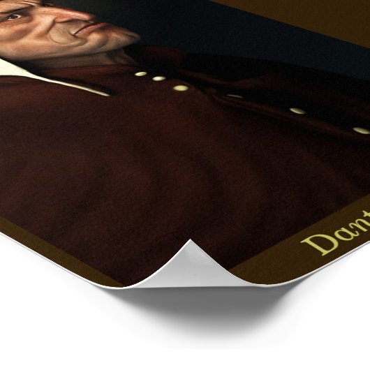 Dante Alighieri Poster (Ecke)