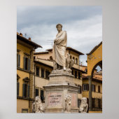 Dante Alighieri Statue Poster (Vorne)
