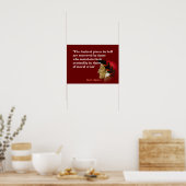 Dante Alighieri Zitat über die dunkelsten Orte in Poster (Küche)