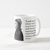 Dante Alighieri Zitat über Verse Kaffeetasse (VorderseiteRechts)