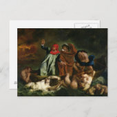 Dante and Virgil in the Underworld, 1822 Postkarte (Vorne/Hinten)