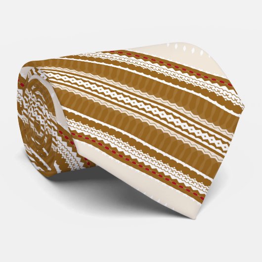DANTE – Caramel & Ivory Signature Krawatte (Gerollt)