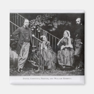 Dante, Christina, Frances und William Rossetti Magnet