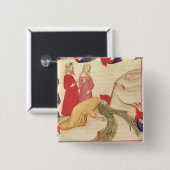 Dante, der bevor dem Hereinkommen sich reinigt Button (Vorne & Hinten)