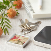 Dante, der bevor dem Hereinkommen sich reinigt Schlüsselanhänger (Seite)