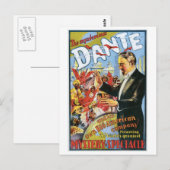 Dante ~ Der geheimnisvolle Magier Vintag Magic Act Postkarte (Vorne/Hinten)
