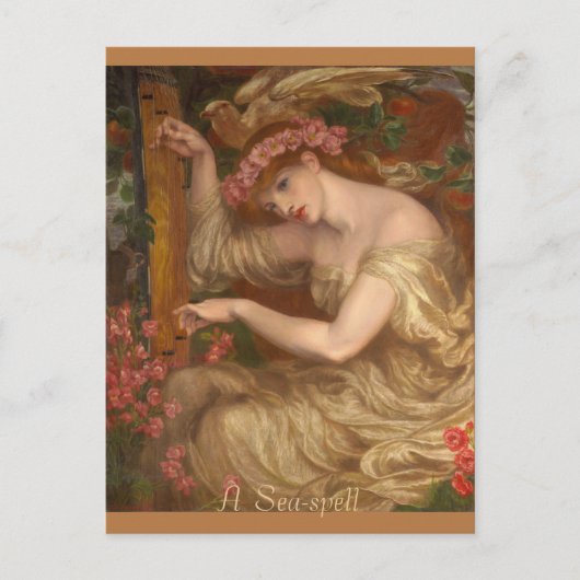 Dante Gabriel Rossetti, A sea-zell, 1875-1877 Postkarte (Vorderseite)