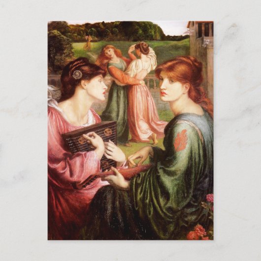 Dante Gabriel Rossetti Art Postkarte (Vorderseite)