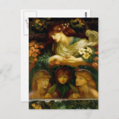 Dante Gabriel Rossetti - Der gesegnete Damozel Postkarte (Vorne/Hinten)