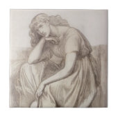 Dante Gabriel Rossetti: Desdemona Fliese (Vorderseite)