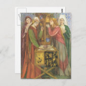 Dante Gabriel Rossetti - Die blaue Closet Postkarte (Vorne/Hinten)