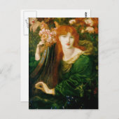 Dante Gabriel Rossetti - Die Garland Postkarte (Vorne/Hinten)