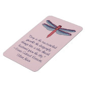 Dante Gabriel Rossetti Dragonfly Quote Magnet (Linke Seite)
