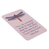 Dante Gabriel Rossetti Dragonfly Quote Magnet (Rechte Seite)