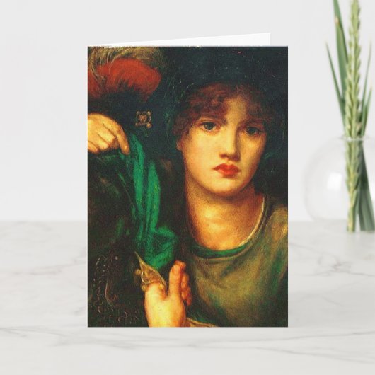 Dante Gabriel Rossetti Greensleeves Karte (Vorderseite)