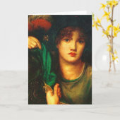 Dante Gabriel Rossetti Greensleeves Karte (Gelbe Blume)