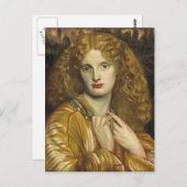 Dante Gabriel Rossetti: Helen von Troy Postkarte (Vorne/Hinten)
