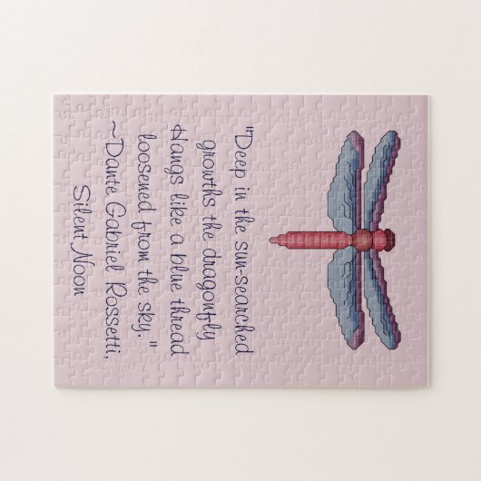 Dante Gabriel Rossetti Libellen-Zitat-Puzzlespiel Puzzle (Horizontal)