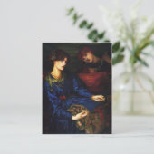 Dante Gabriel Rossetti-Mariana Postkarte (Stehend Vorderseite)