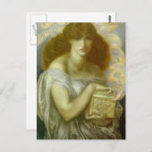 Dante Gabriel Rossetti: Pandora Postkarte (Vorne/Hinten)