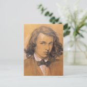 Dante Gabriel Rossetti - Selbstportrait Postkarte (Stehend Vorderseite)