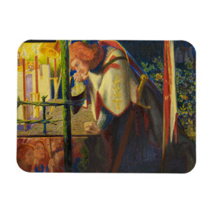 Dante Gabriel Rossetti - Sir Galahad in der Ruine Magnet