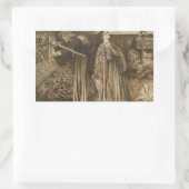 Dante Gabriel Rossetti - Sir Launcelot Rechteckiger Aufkleber (Tasche)