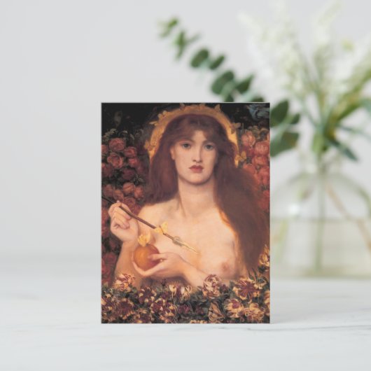 Dante Gabriel Rossetti - Venus Verticordia Postkarte (Stehend Vorderseite)