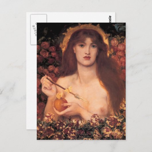 Dante Gabriel Rossetti - Venus Verticordia Postkarte (Vorne/Hinten)