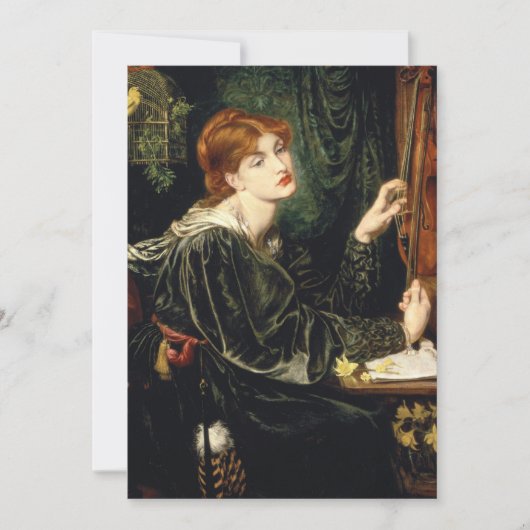Dante Gabriel Rossetti - Veronica Veronese Einladung (Vorderseite)
