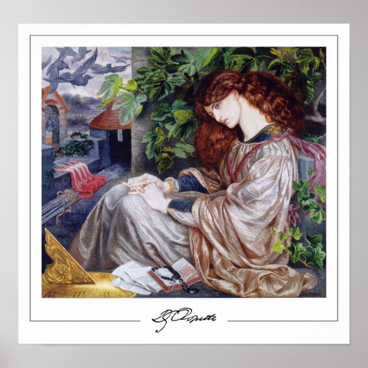 Dante Gabriel Rossetti Zedign Art Poster #1 (Vorne)