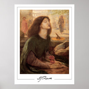 Dante Gabriel Rossetti Zedign Art Poster #42