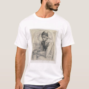 Dante in der Meditation, die einen Granatapfel, T-Shirt