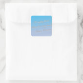 Dante quote-Mighty Flame Quadratischer Aufkleber (Tasche)