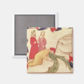 Dante reinigt sich vor der Einreise Magnet (Vorderseite/Rückseite)