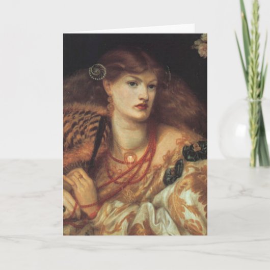 Dante Rossetti Monna Vanna Greeting Card Karte (Vorderseite)