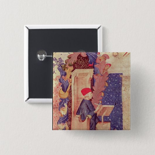 Dante Schreiben 'das göttliche Comedy Button (Vorne & Hinten)