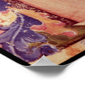 Dante schreibt "Die göttliche Komödie" Poster (Ecke)