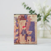 Dante schreibt "Die göttliche Komödie" Postkarte (Stehend Vorderseite)