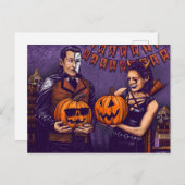 Dante und Aria Halloween Postkarte (Vorne/Hinten)