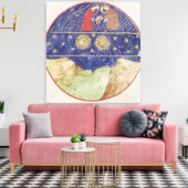 Dante und Beatrice Leinwanddruck (Insitu (Wohnzimmer))